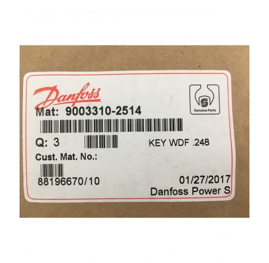 9003310-2514 - Woodruff Key 6.299x dia 22.225 mm