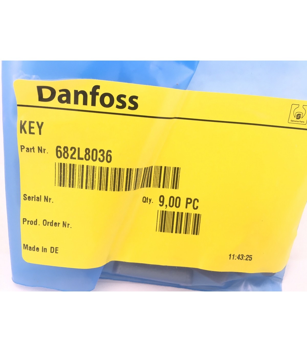 682L8036 - Parallel Key SAE Version 1/4x1/4x11/4 inch B.S. 46