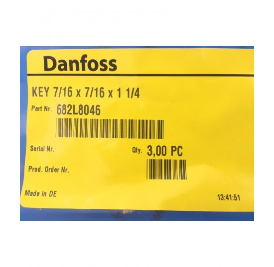 682L8046 - Parallel Key SAE Version 7/16x7/16x11/4 inch B.S. 46
