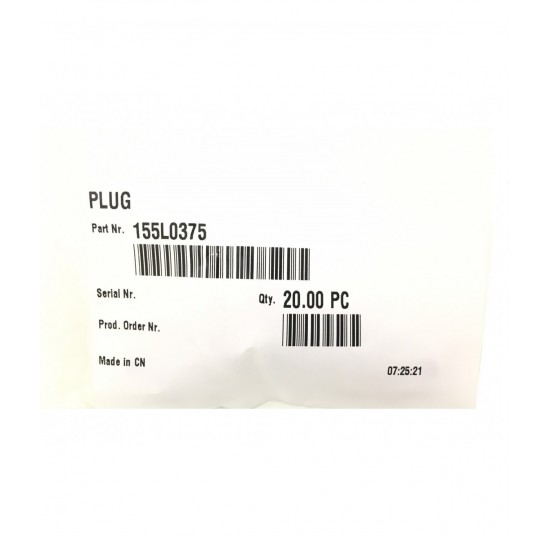 155L0375 - Plug for PVMR/PVMF