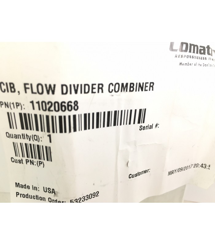 11020668- Flow Divider/combiner CP340-1