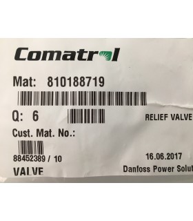 810188719 - Relief Valve VME 06