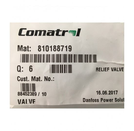 810188719 - Relief Valve VME 06