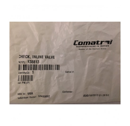 138813 - Check Valve Inline type
