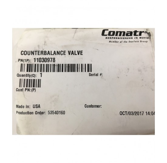 11030978 - Counterbalance valve DCB10