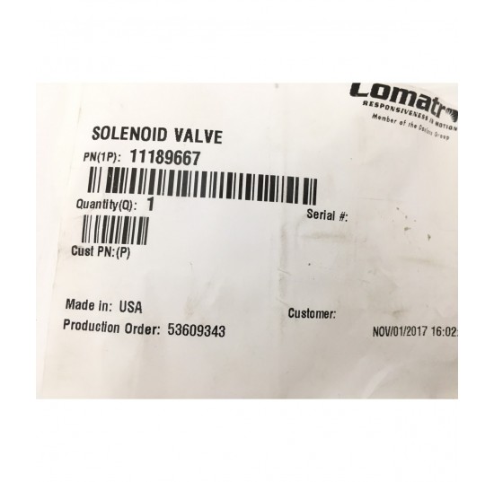 11189667 - Solenoid Valve HSVP10