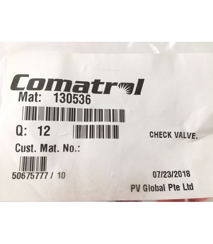 130536 - Single PO Check Valve CP450-2