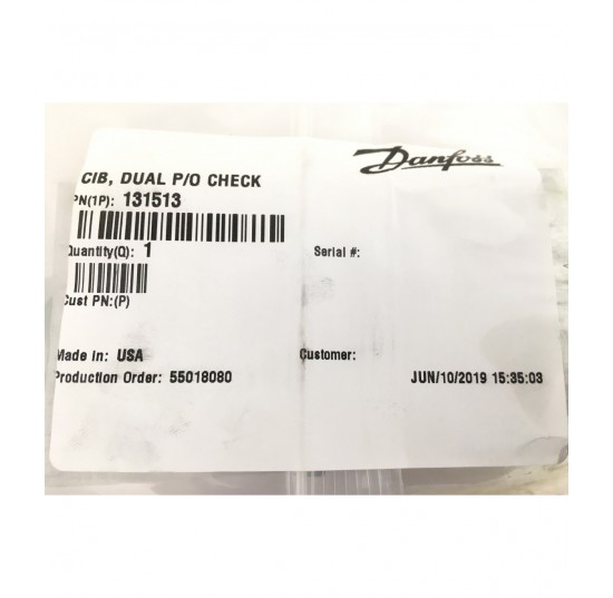 131513 - Dual PO Check Valve CP410-1