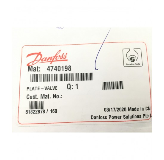 4740198 - Valve Plate, CW Series 45 F Frame