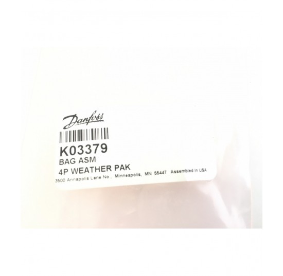 K03379 - 4-pin Weather Pak, with Cavity Plug
