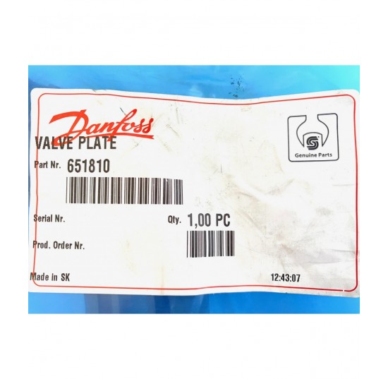 651810 - Valve plate