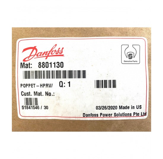 8801130 - Poppet-HPRV/Check