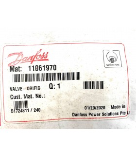 11061970 - Orificed check valve, .040”