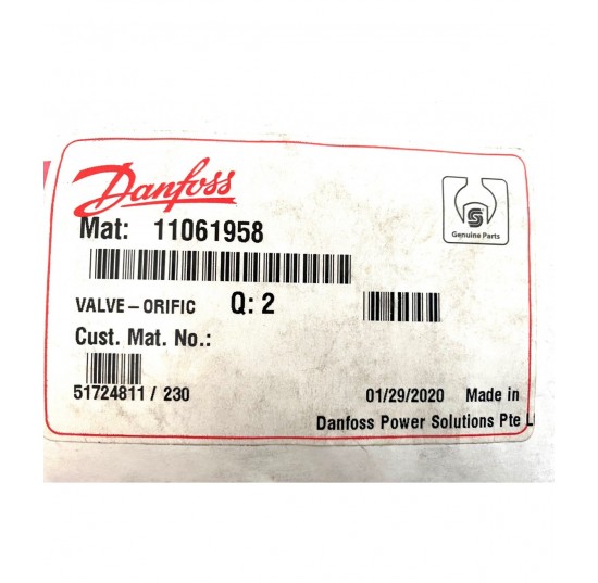 11061958 - Orificed check valve, .032”