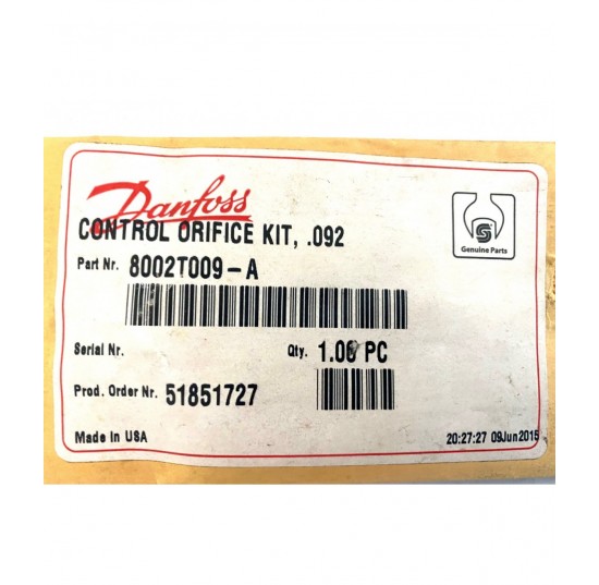 8002T009-A Control Orifice kit