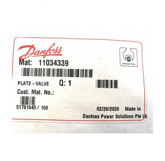 11034339 - Valve Plate, CCW Series 45 J Frame
