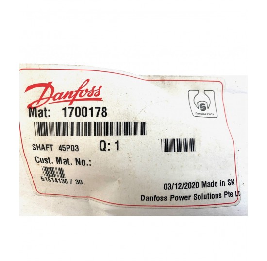 1700178 -Shaft 13T with Auxiliary drive