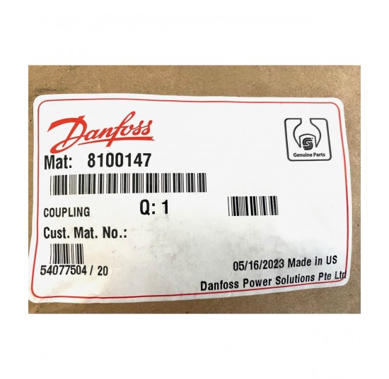 8100147 - Coupling, 9-tooth Series 90 75 100 130 cc Axial Piston Pump