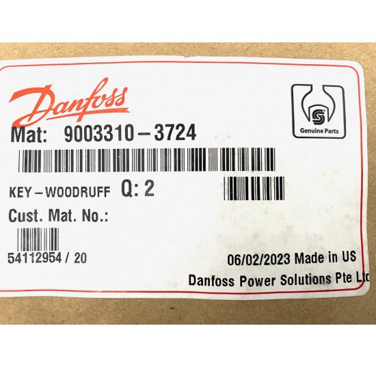 9003310-3724 - Woodruff Key 0.3730x1.500 Thin