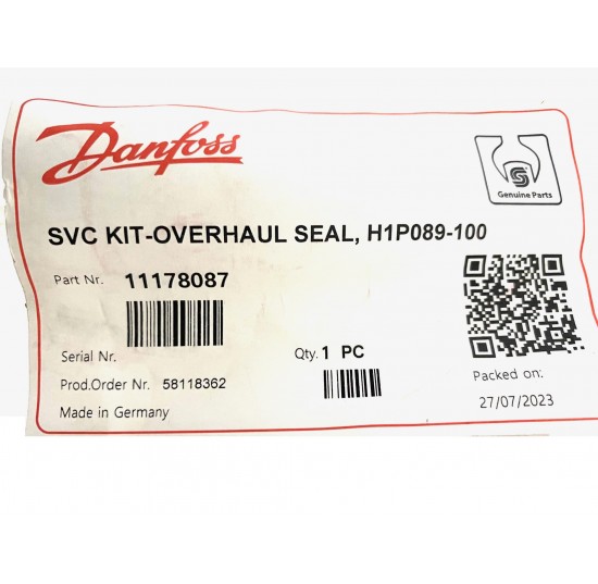 11178087 - Overhaul seal kit H1P089/100