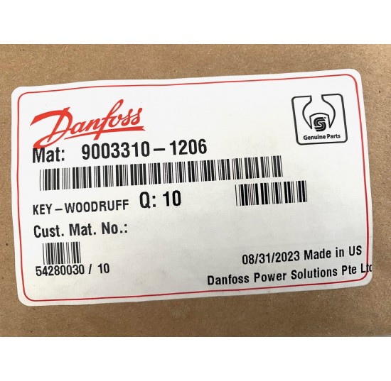 9003310-1206 - Woodruff Key 0.1215x0.375 THIN