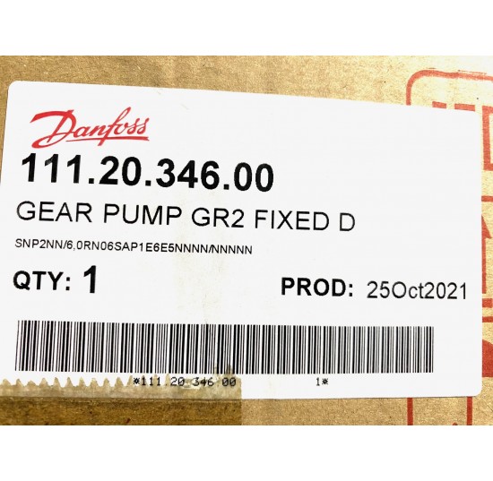 Gear Pump 111.20.346.00 - SNP2NN/6.0