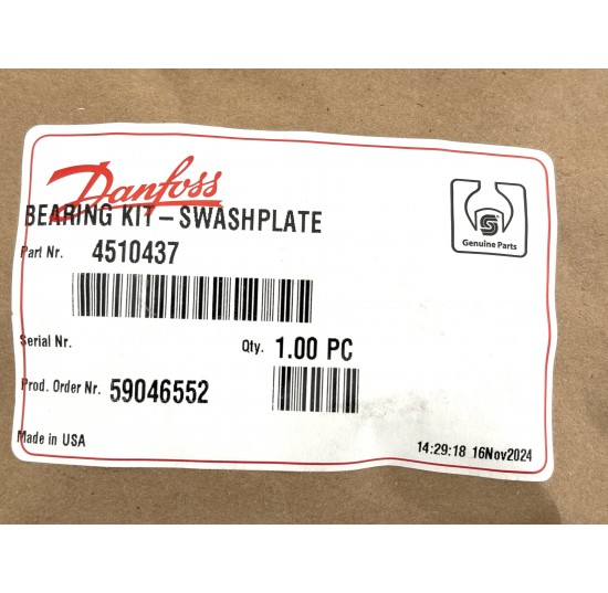 4510437 - Swashplate Bearing Kit Series 45 J Frame