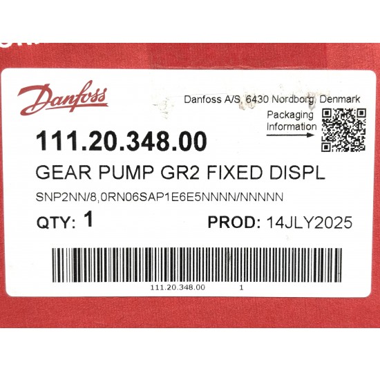 Gear Pump 111.20.348.00 - SNP2NN/8.0
