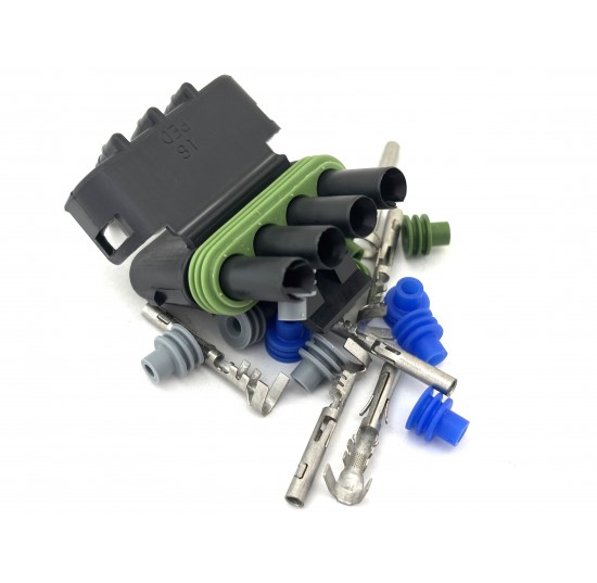 K03384 - 4-pin Weather Pak, with Cavity Plug