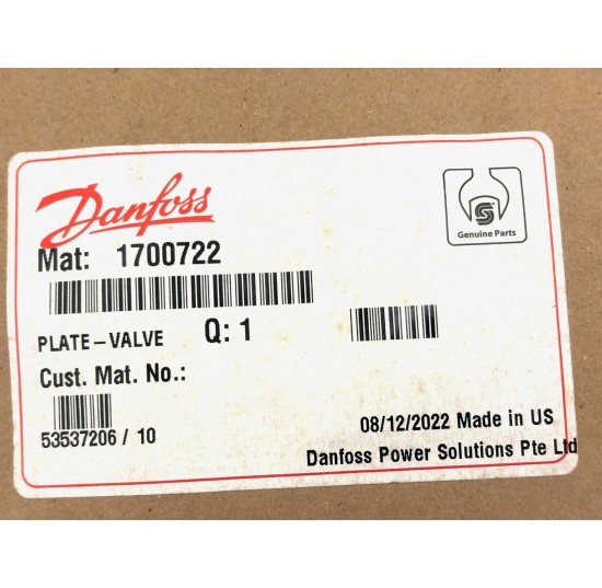1700722 - Valve Plate, CW Series 45 J Frame