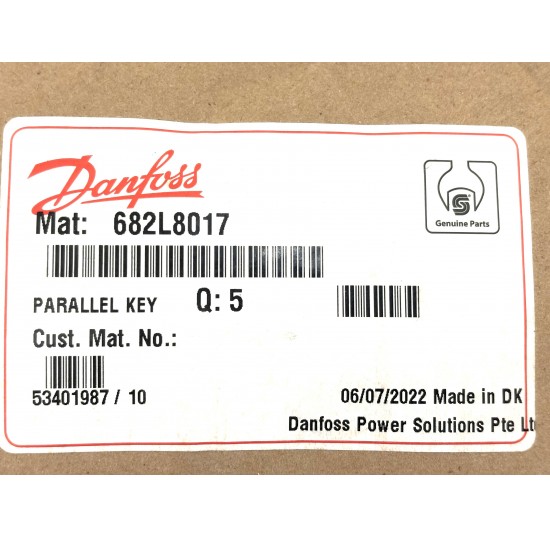 682L8017 - Parallel Key Metric Version A12x8x28 mm DIN 6885